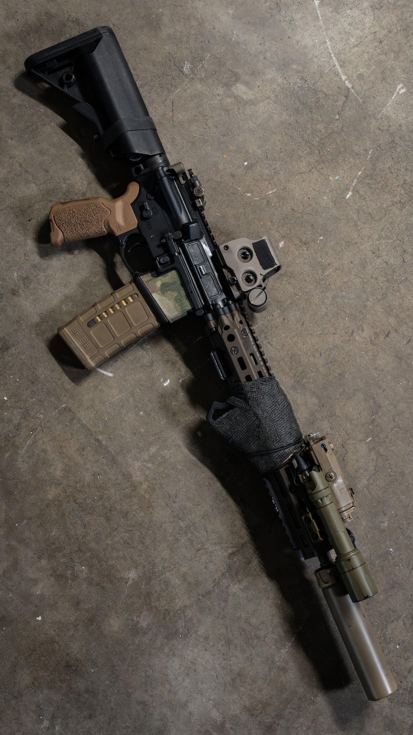 Coyote Brown Reduced Angle Grip (RAG)